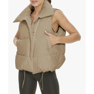 Oversized Lightweight Puffer Vest Sleeveless Jacket Women's XL